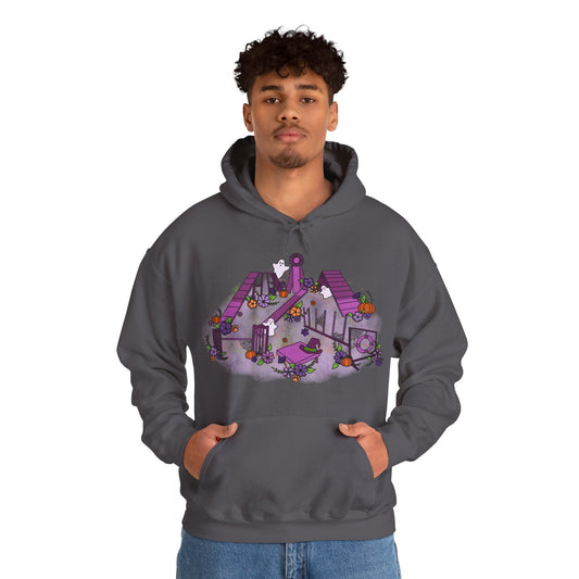 Spooky Halloween Agility Equipment Unisex Heavy Blend™ Hooded Sweatshirt