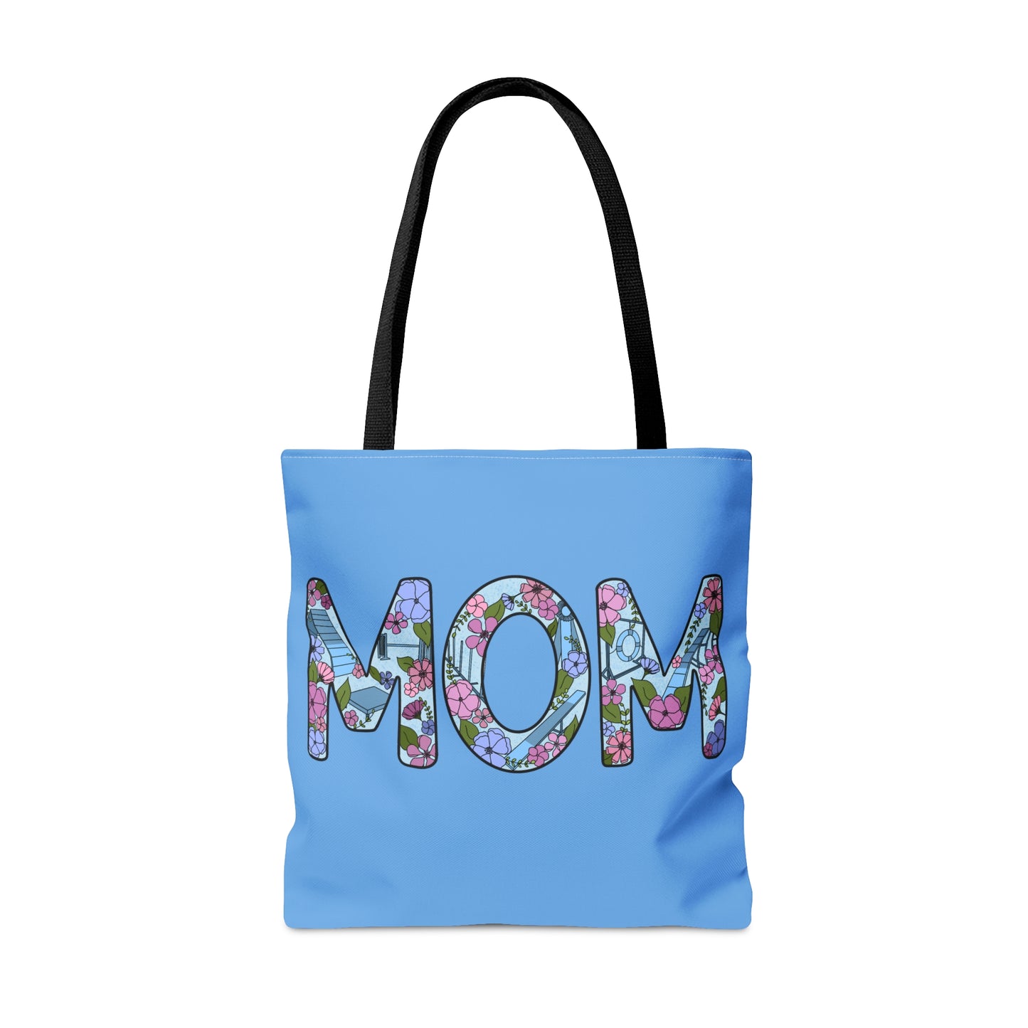 Dog Floral Agility Mom Tote Bag