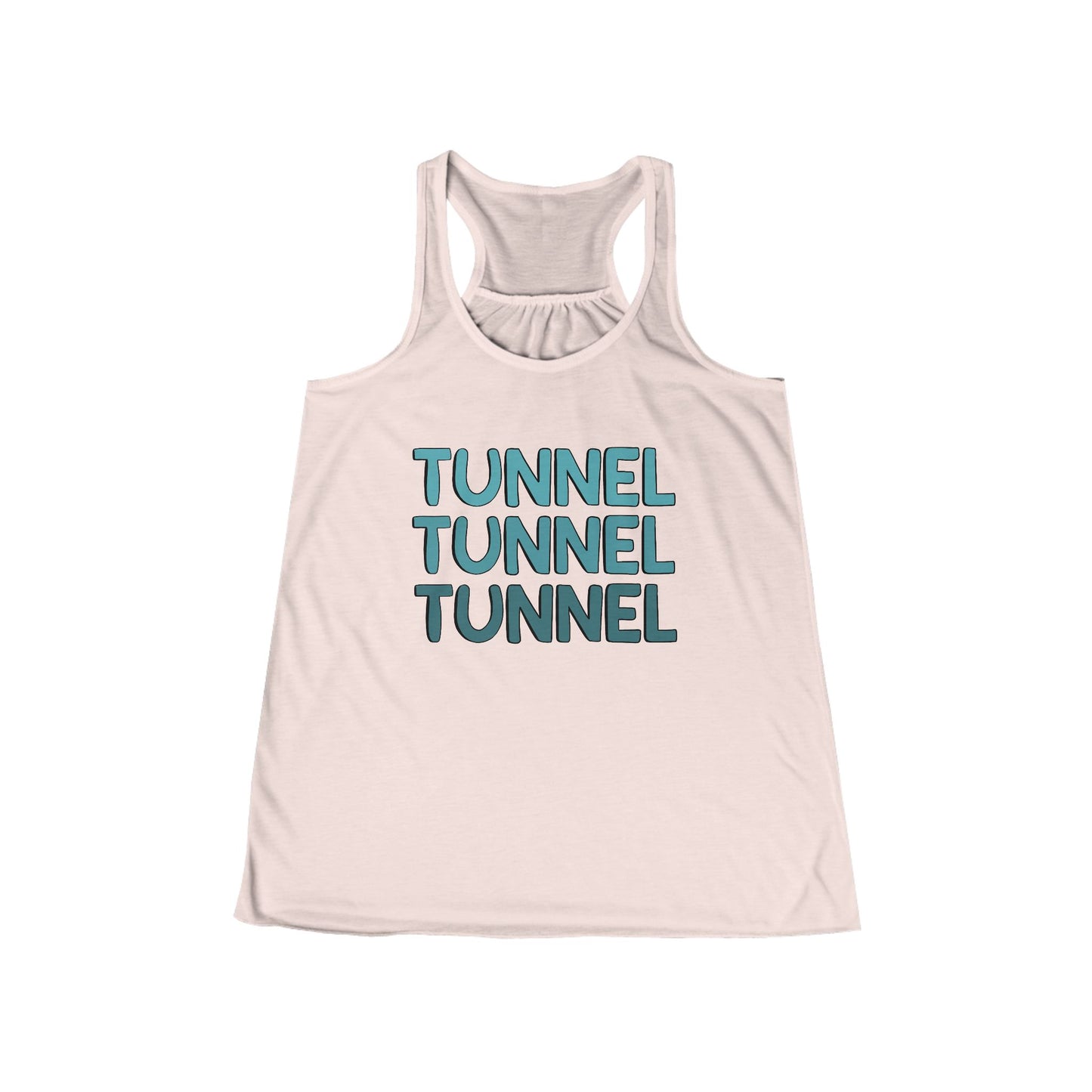 Dog Agility Tunnel Tunnel Tunnel No Floral Print Women's Flowy Racerback Tank