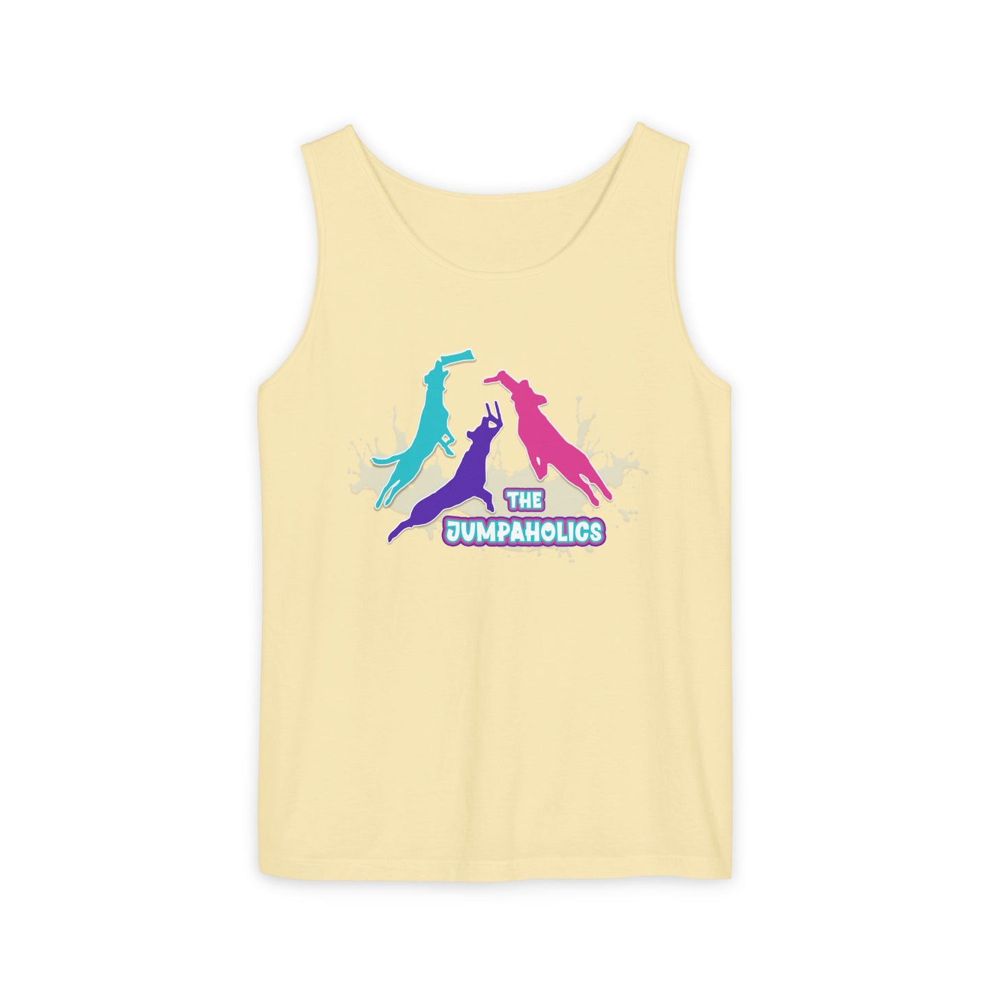 Jumpaholics Full Front Unisex Garment-Dyed Tank Top