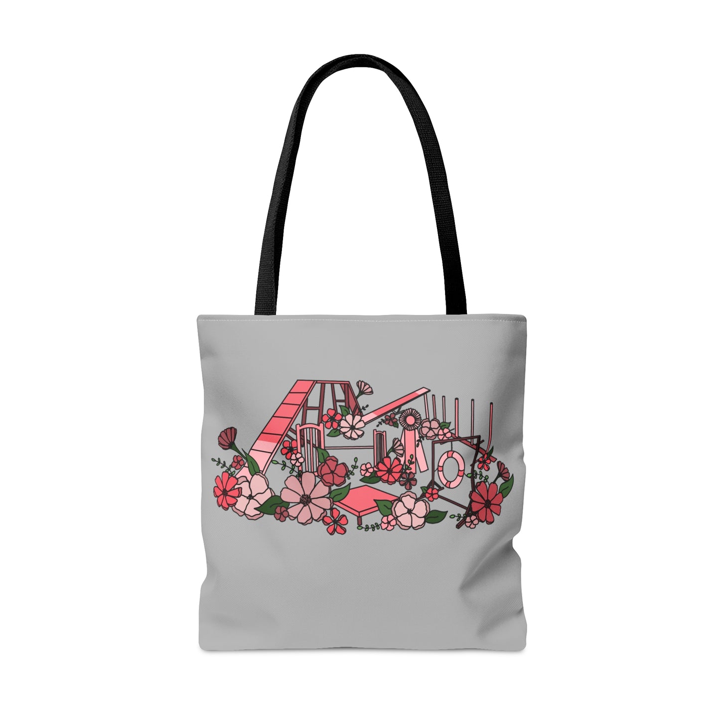 Dog Floral Agility Equipment Tote Bag