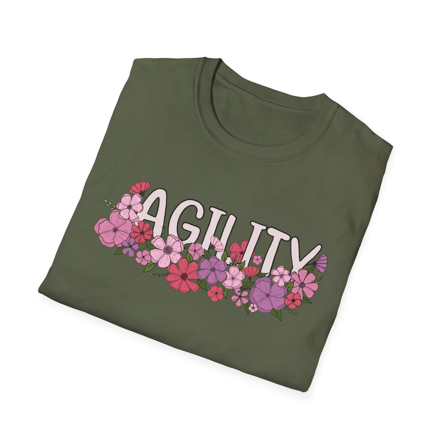 Floral Agility Gildan Unisex Softstyle Tshirt