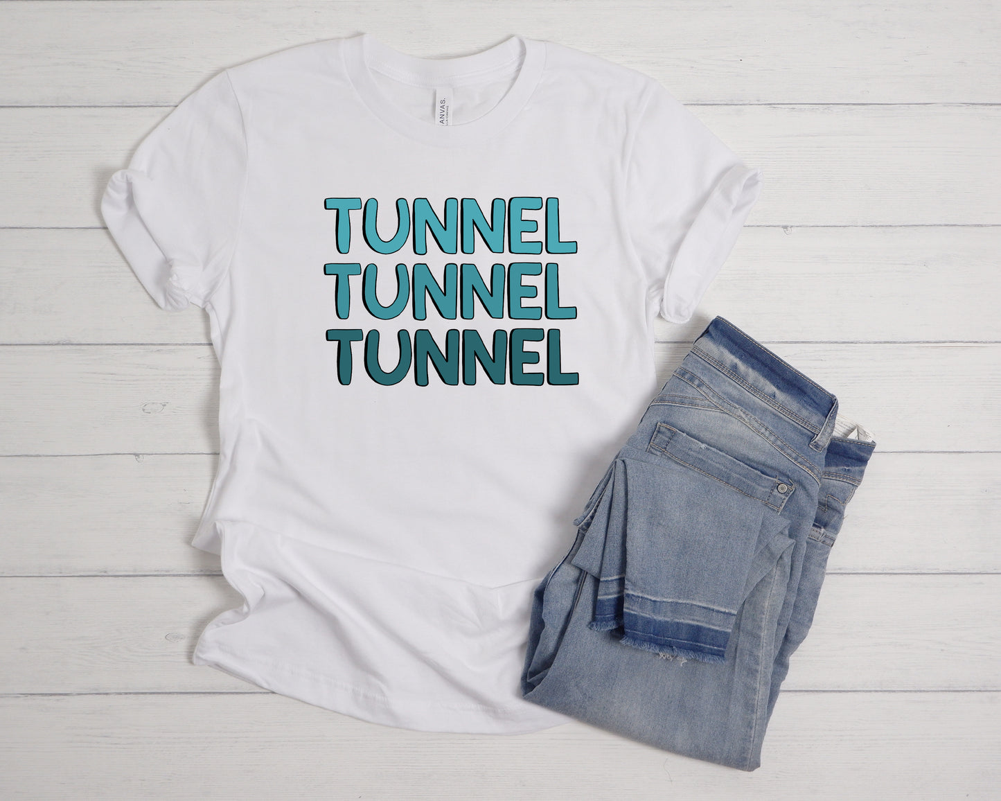 Tunnel Tunnel Tunnel Bella + Canvas Unisex Jersey T-Shirt