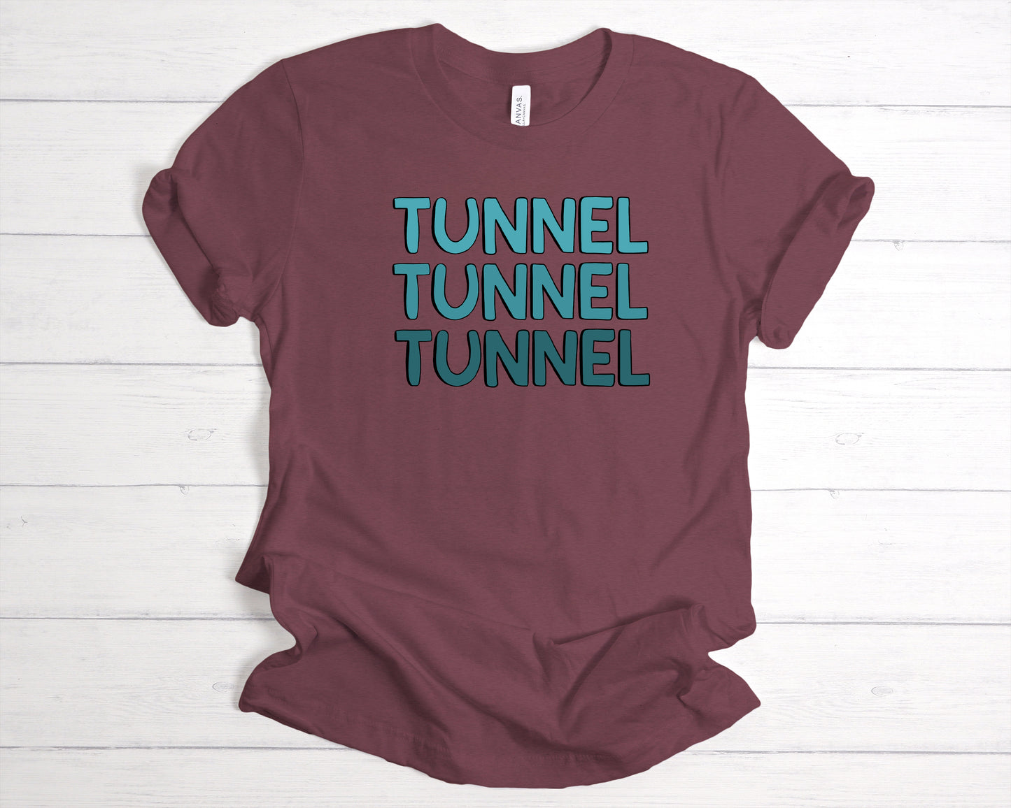 Tunnel Tunnel Tunnel Bella + Canvas Unisex Jersey T-Shirt