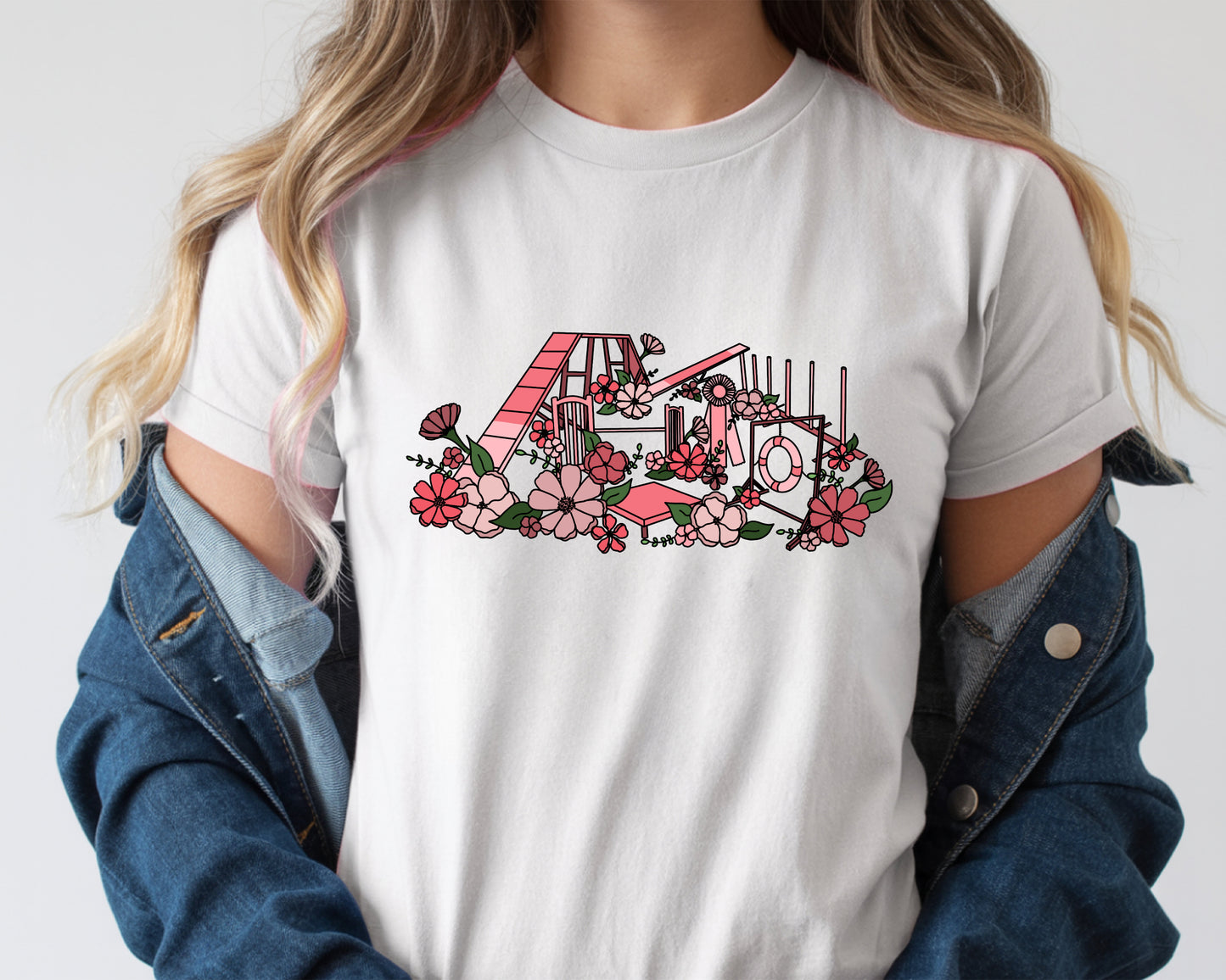 Floral Agility Equipment Bella + Canvas Unisex Jersey T-Shirt