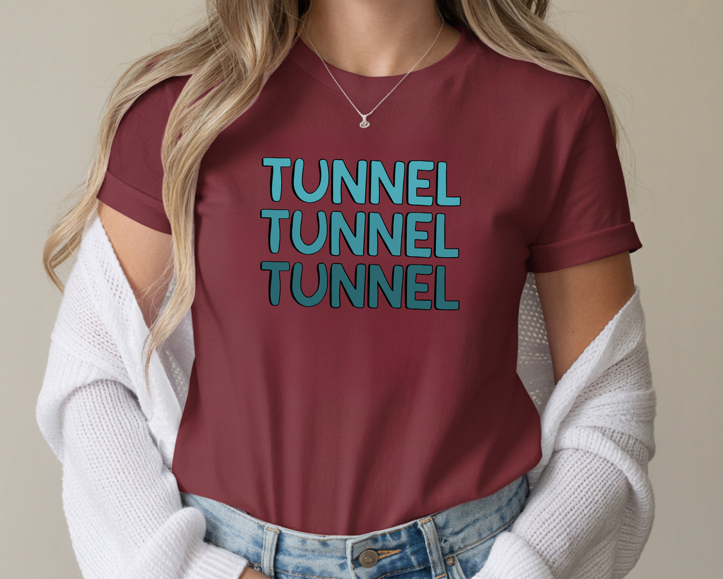 Tunnel Tunnel Tunnel Bella + Canvas Unisex Jersey T-Shirt
