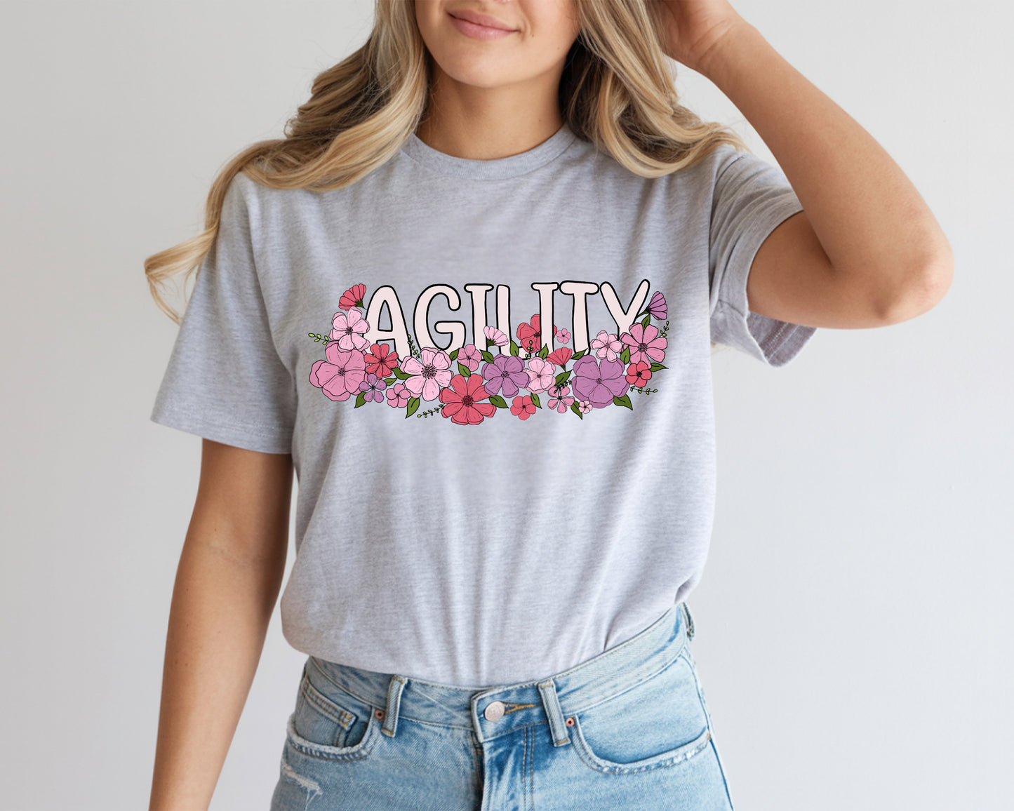 Floral Agility Bella + Canvas Unisex Jersey T-Shirt
