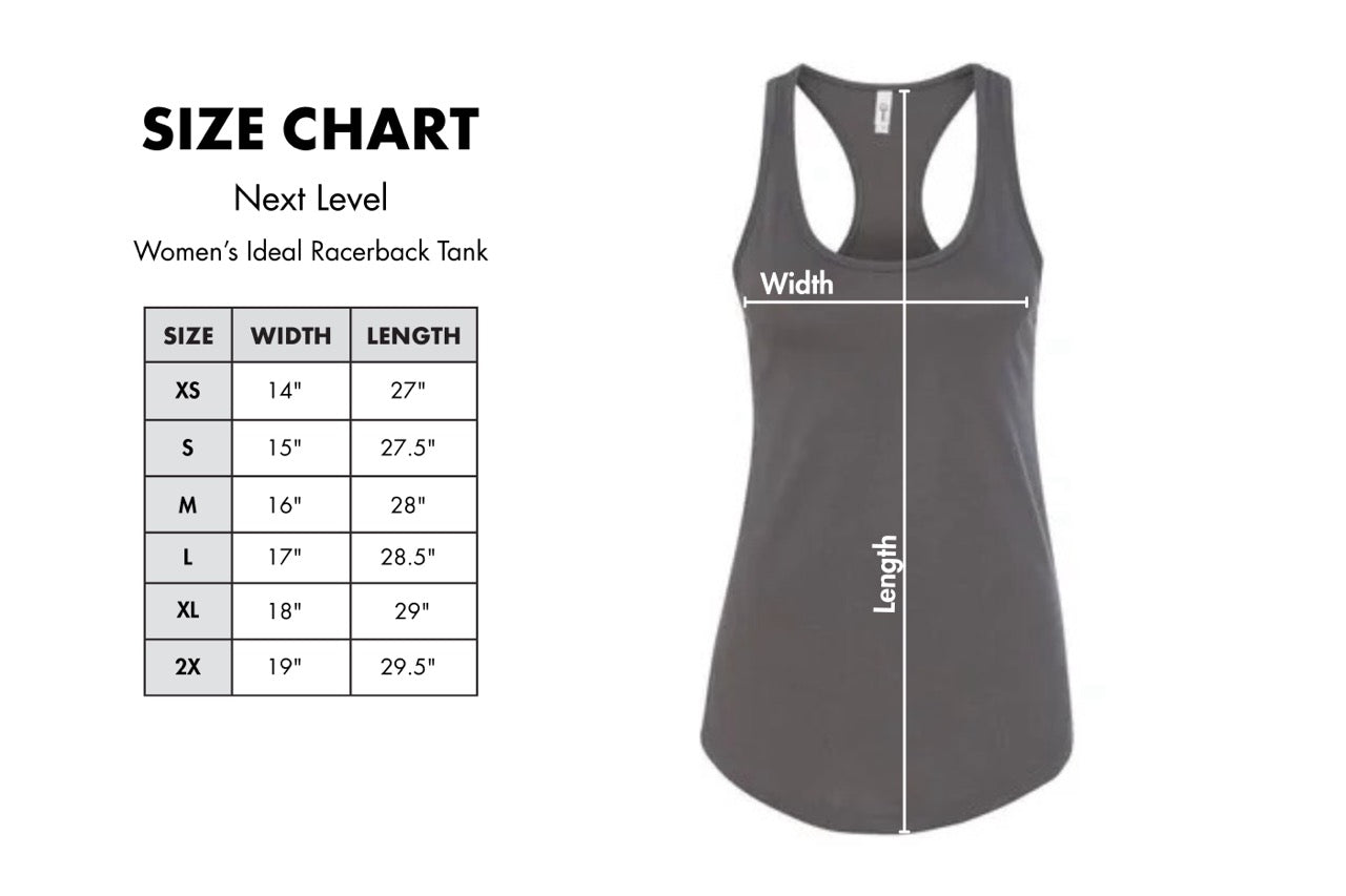 Floral Agility Next Level Women's Ideal Racerback Tank