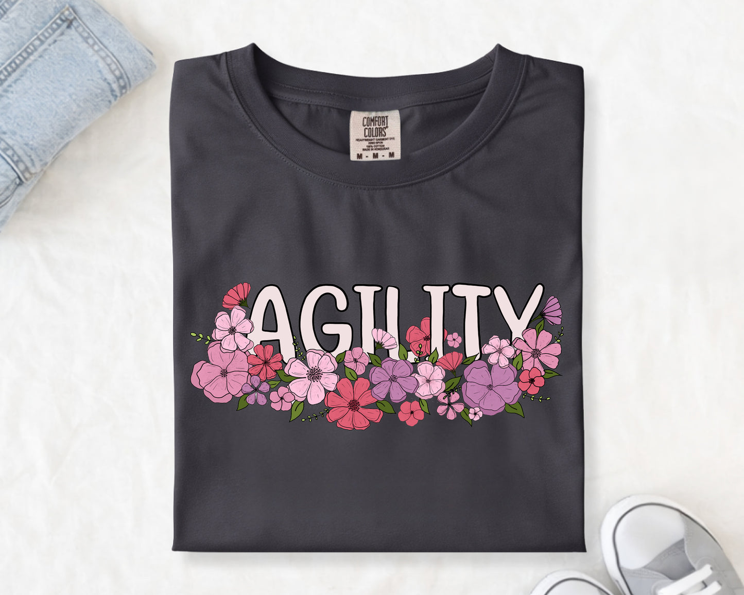 Floral Agility Comfort Colors Unisex Heavyweight T-Shirt