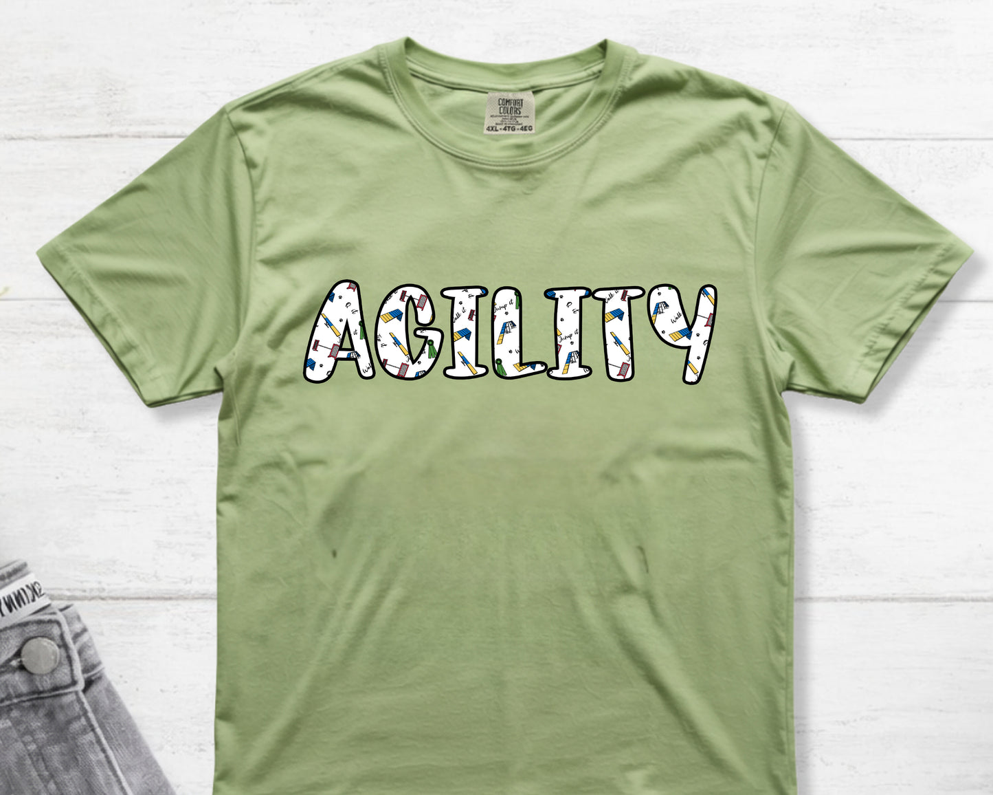 Agility Day Print Comfort Colors Unisex Heavyweight T-Shirt