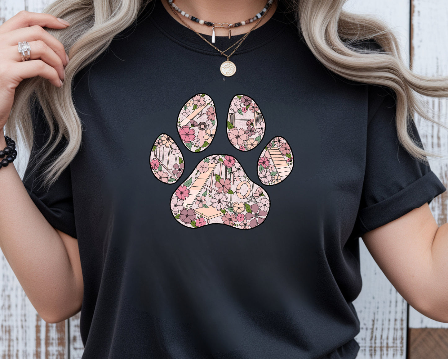 Agility Paw Print Comfort Colors Unisex Heavyweight T-Shirt