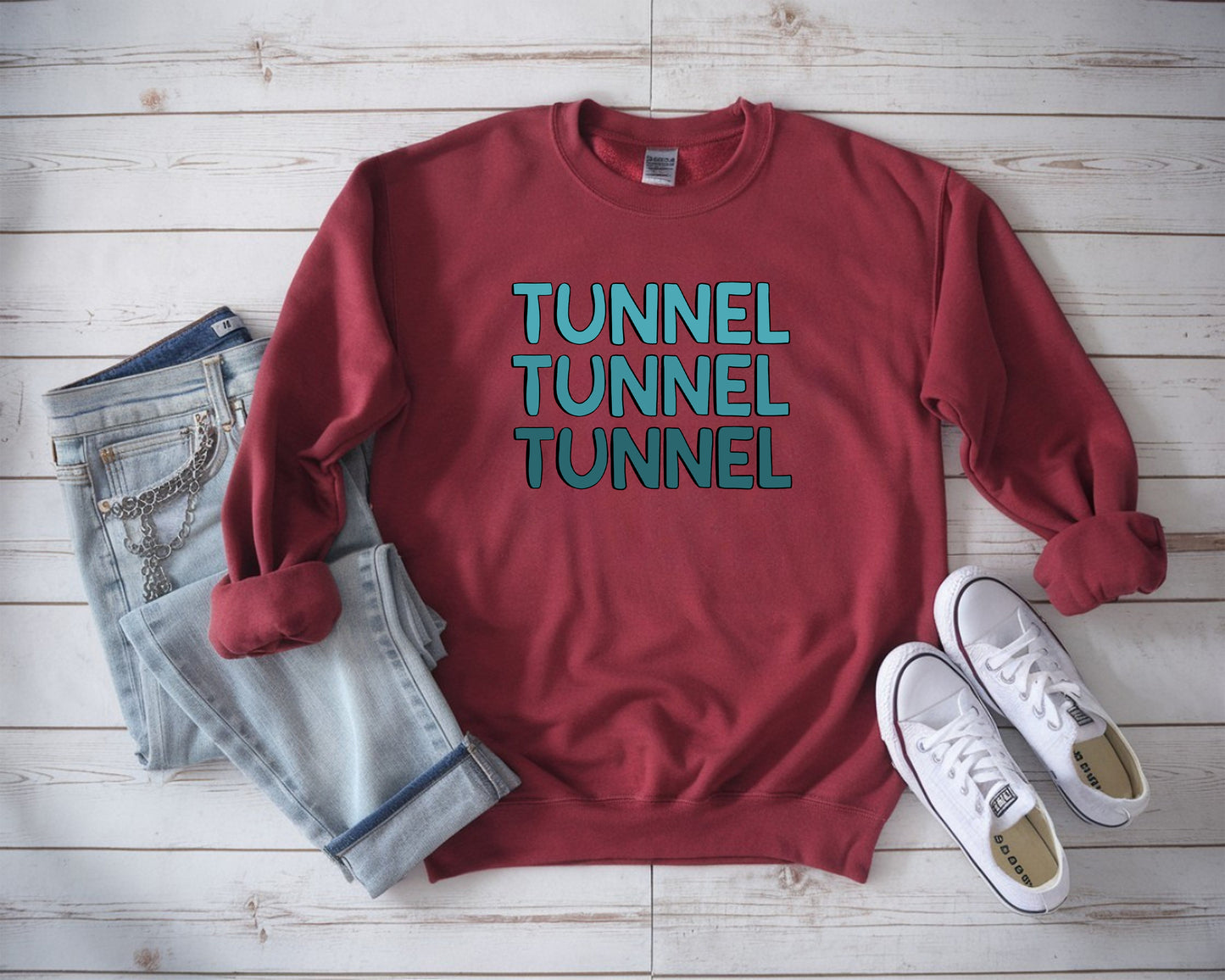 Tunnel Tunnel Tunnel Gildan Unisex Heavy Blend™ 50/50 Fleece Crew