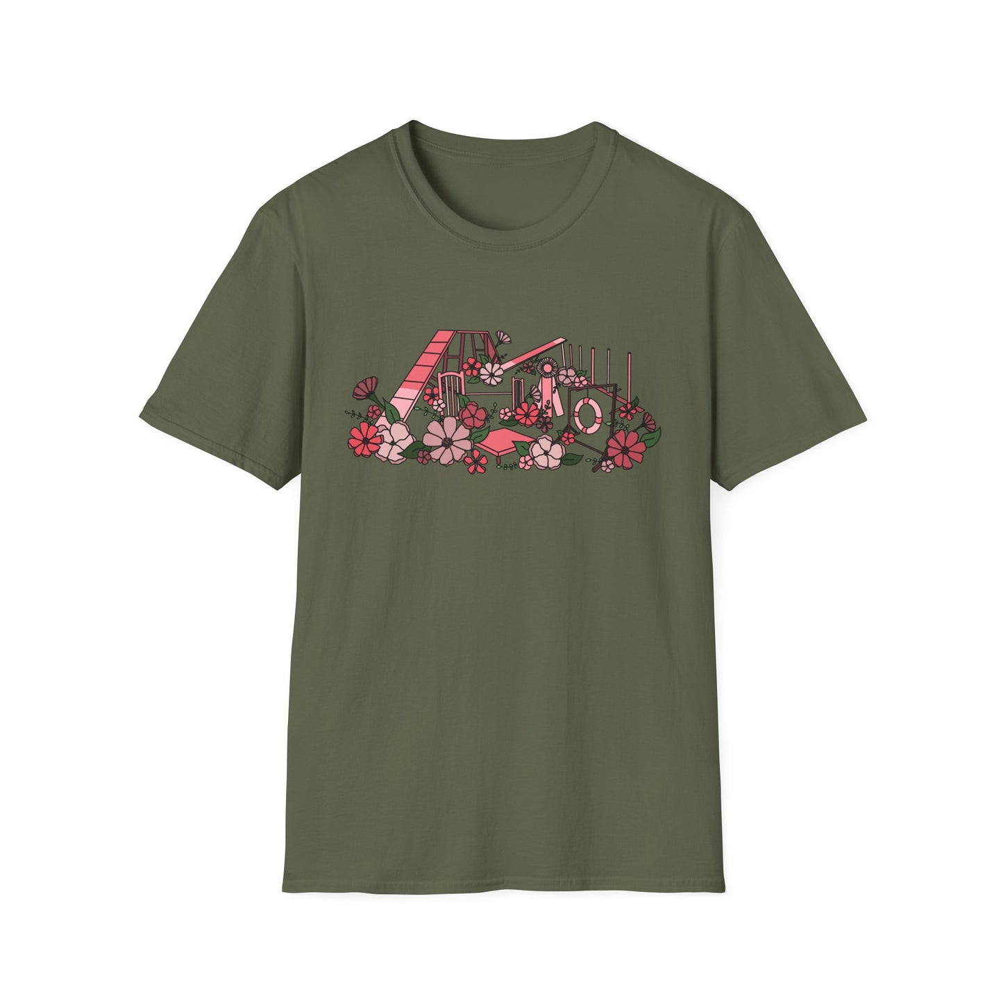 Floral Agility Equipment Gildan Unisex Softstyle Tshirt