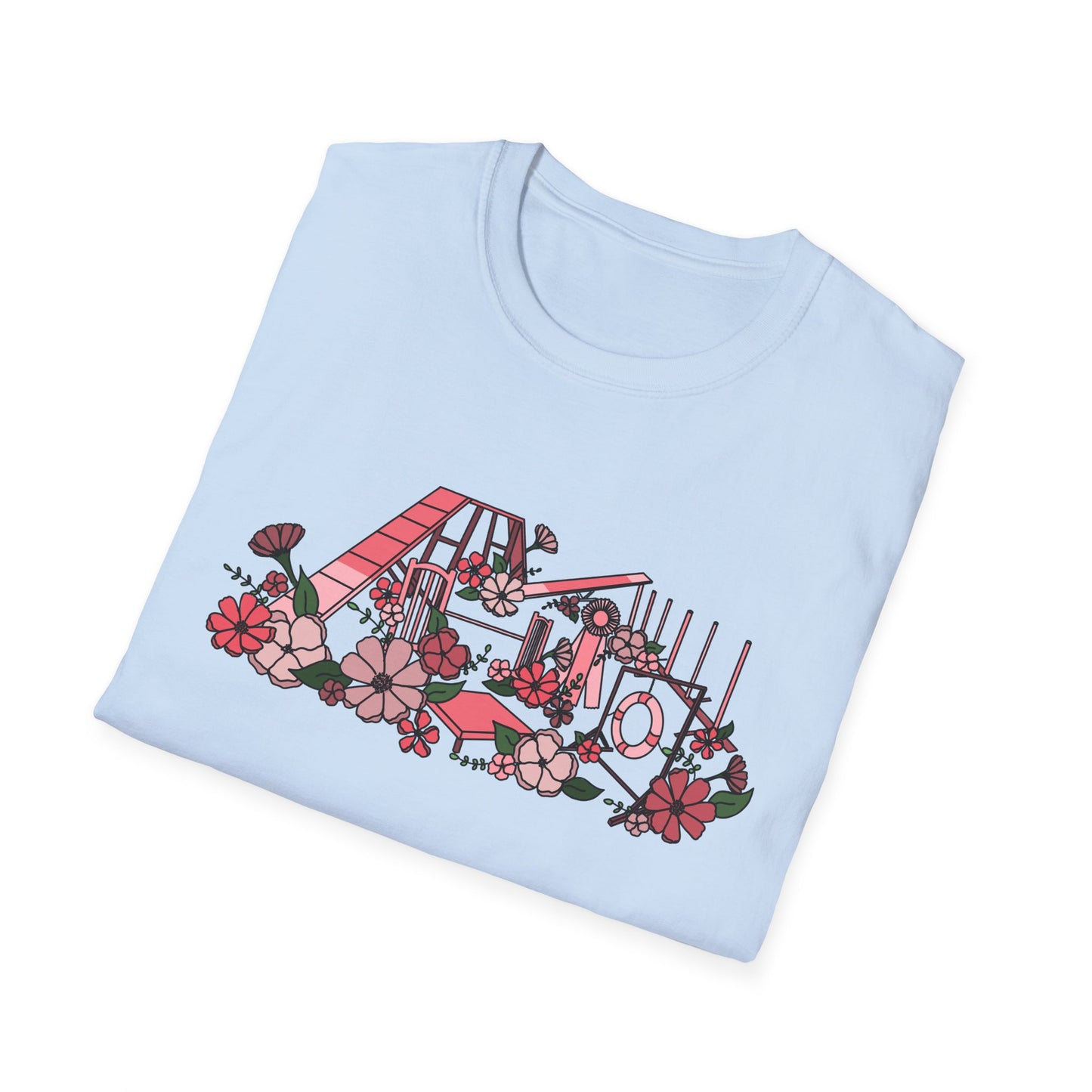Floral Agility Equipment Gildan Unisex Softstyle Tshirt