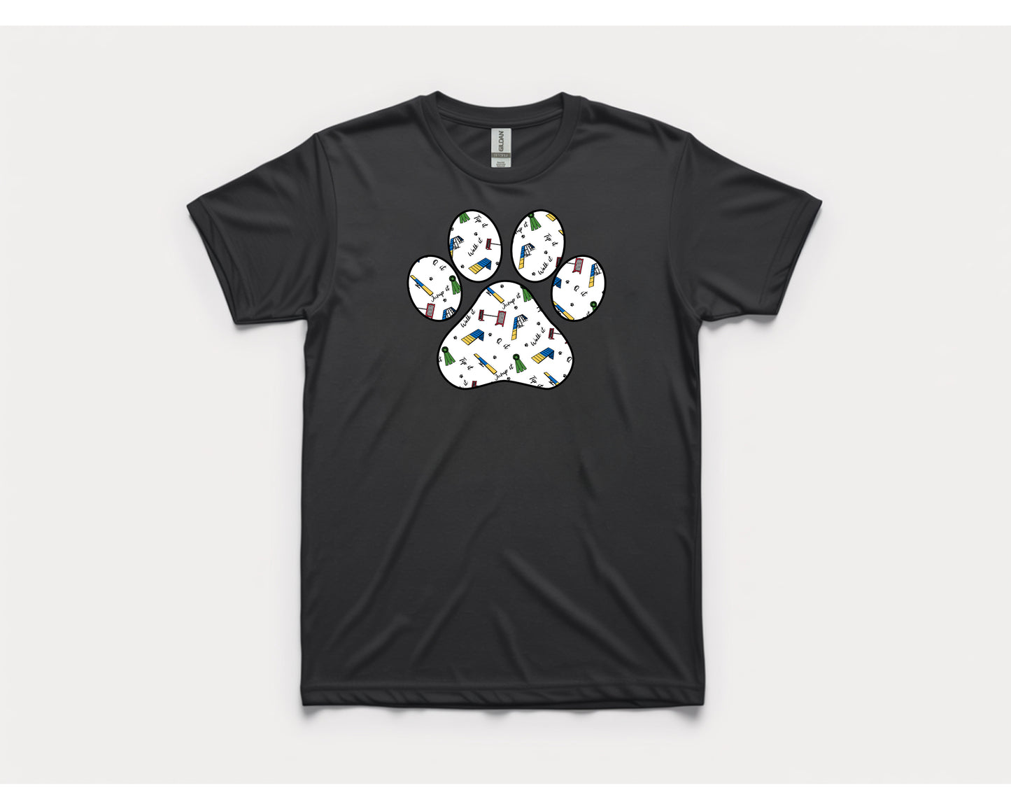 Agility Day Paw Gildan Unisex Softstyle Tshirt