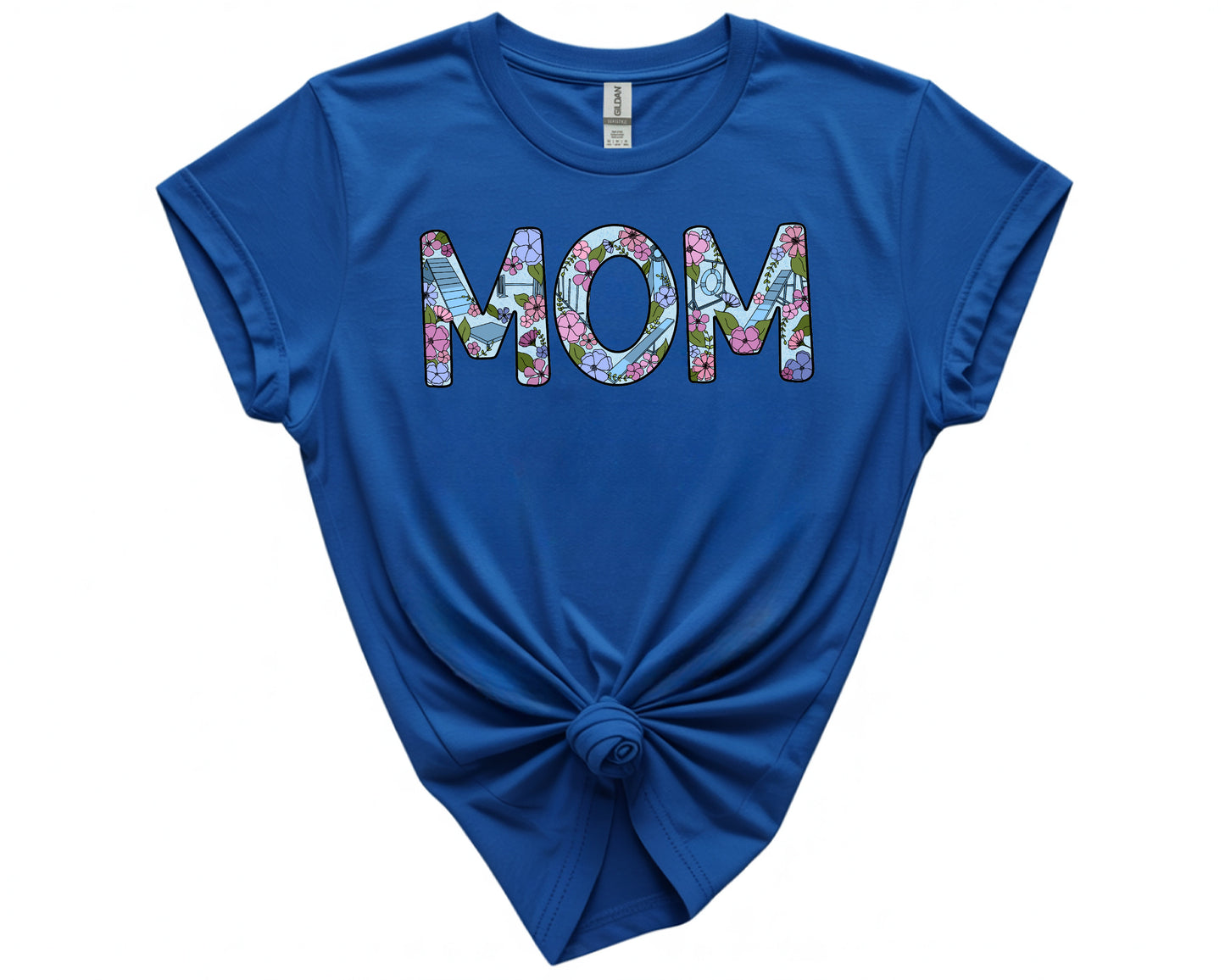 Floral Agility Mom Gildan Unisex Softstyle Tshirt