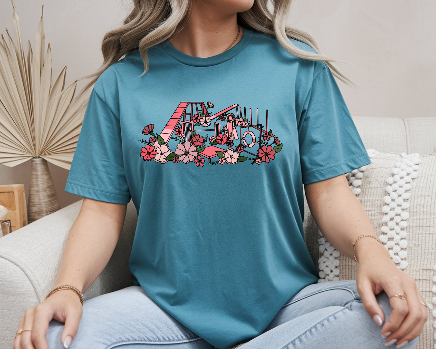 Floral Agility Equipment Gildan Unisex Softstyle Tshirt