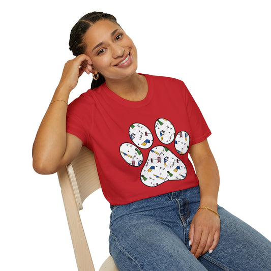 Agility Day Paw Gildan Unisex Softstyle Tshirt (Copy)