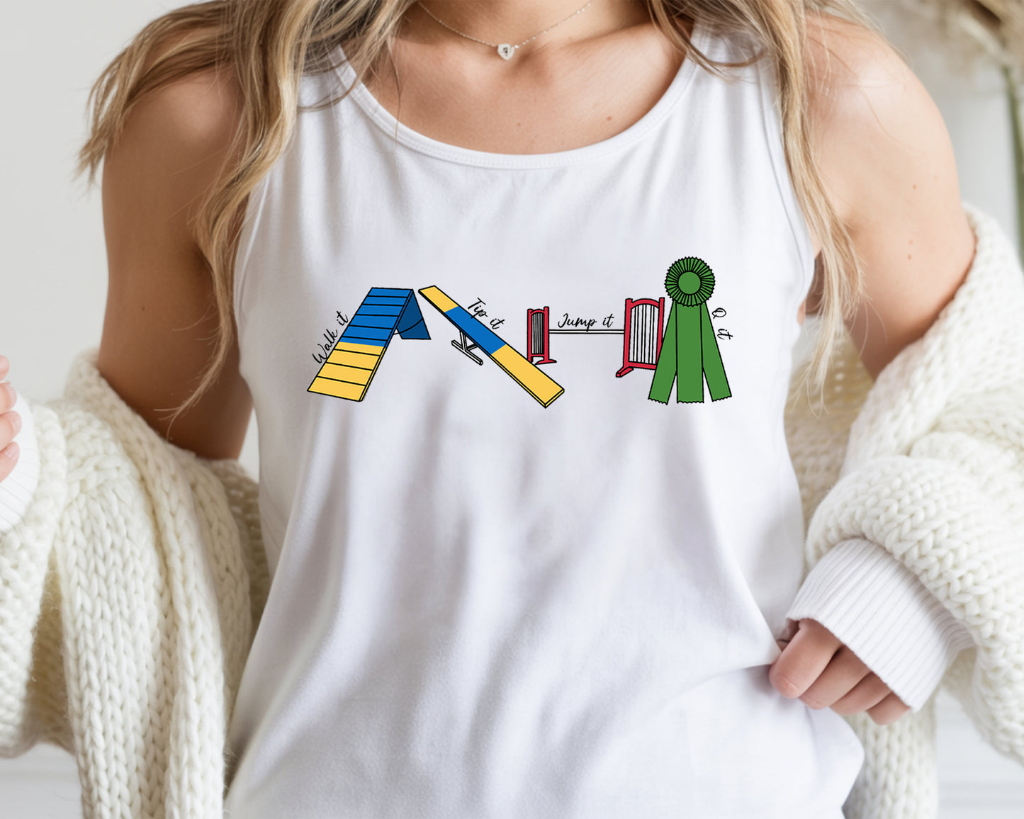 Agility Day Next Level Women's Ideal Racerback Tank