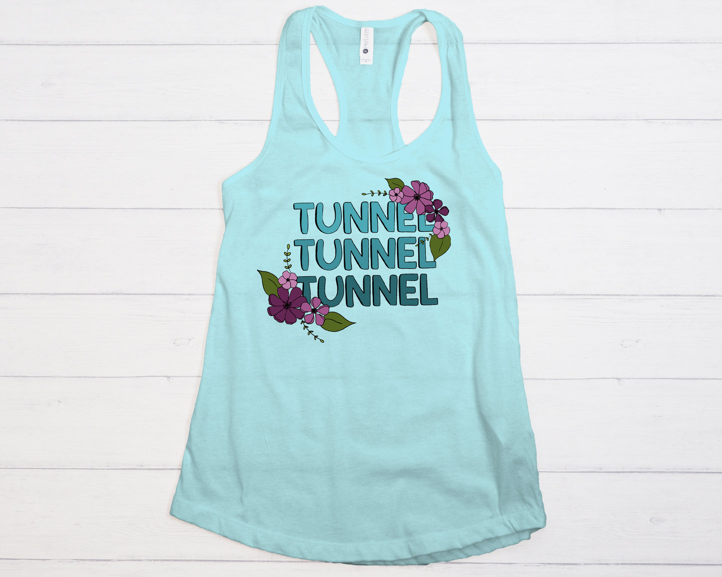 Floral Tunnel Tunnel Tunnel Next Level Women's Ideal Racerback Tank