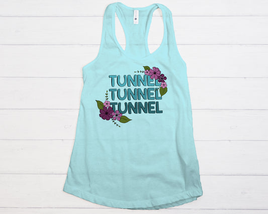 Floral Tunnel Tunnel Tunnel Next Level Women's Ideal Racerback Tank