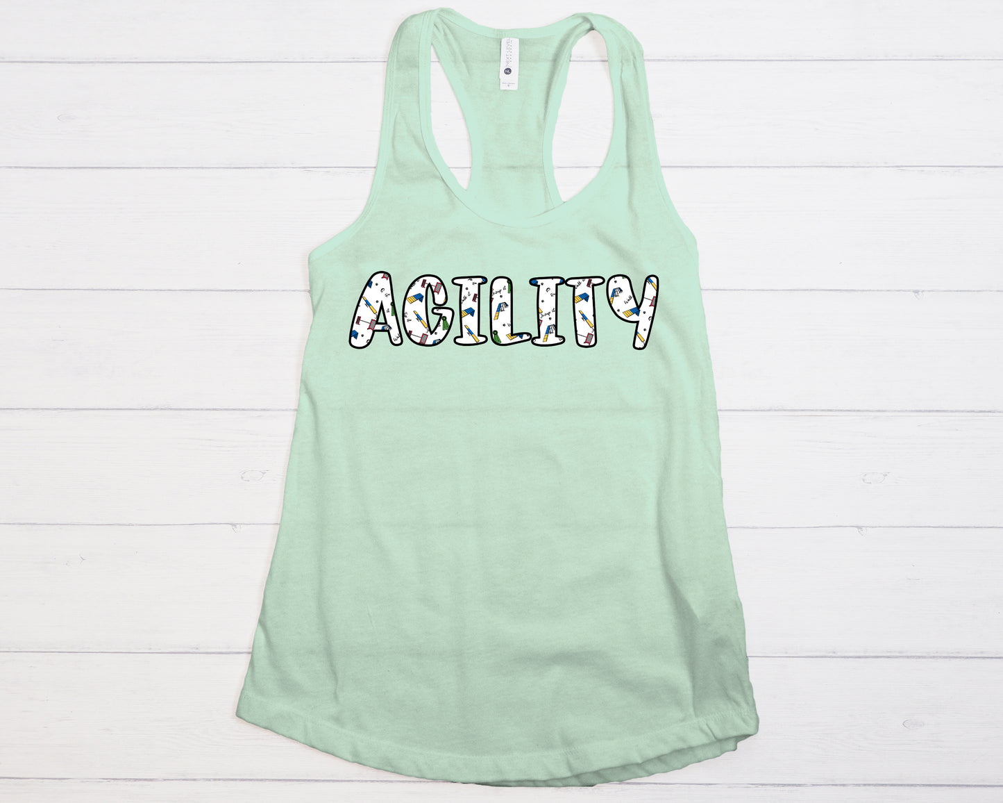Agility Day Print Next Level Women's Ideal Racerback Tank