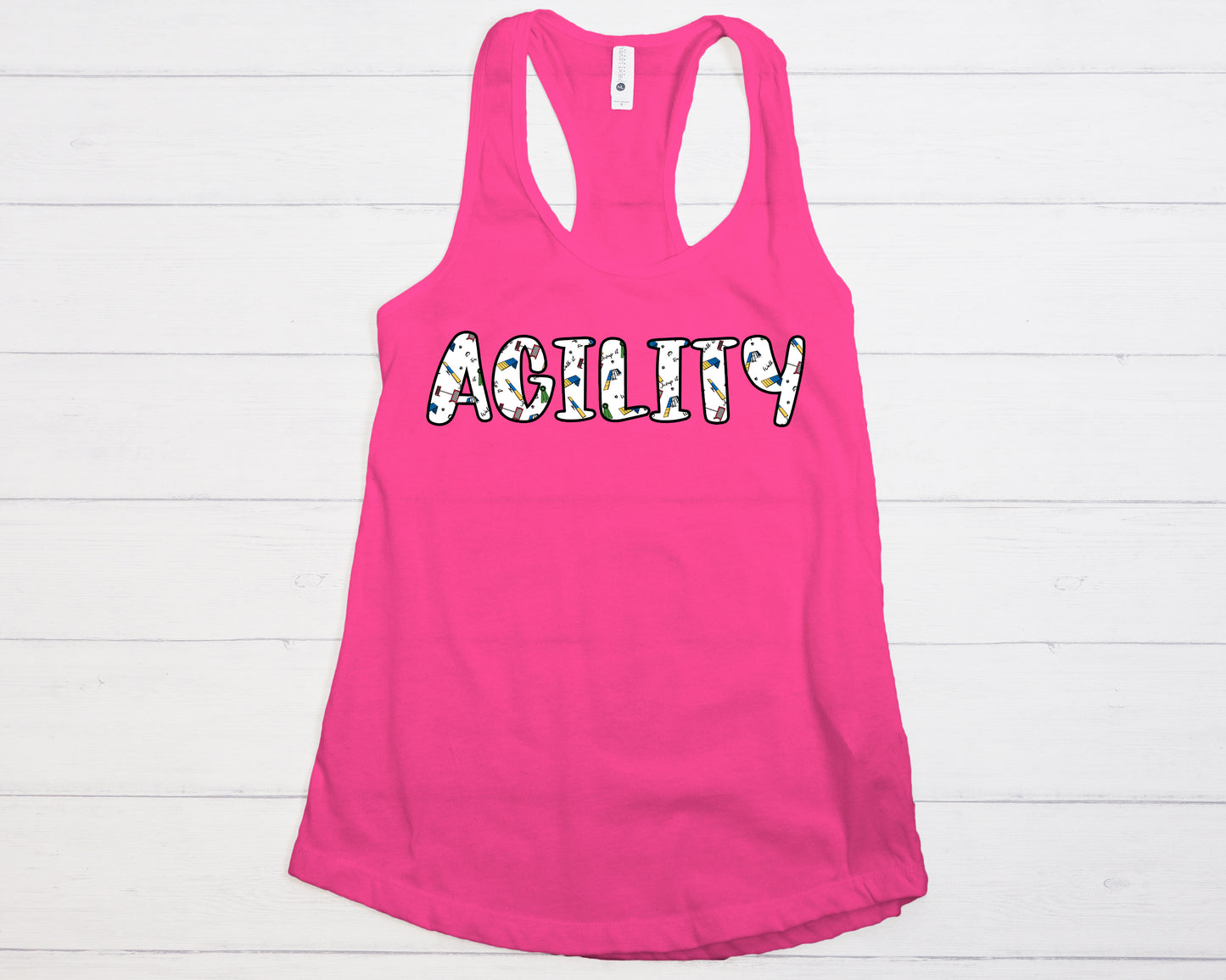 Agility Day Print Next Level Women's Ideal Racerback Tank