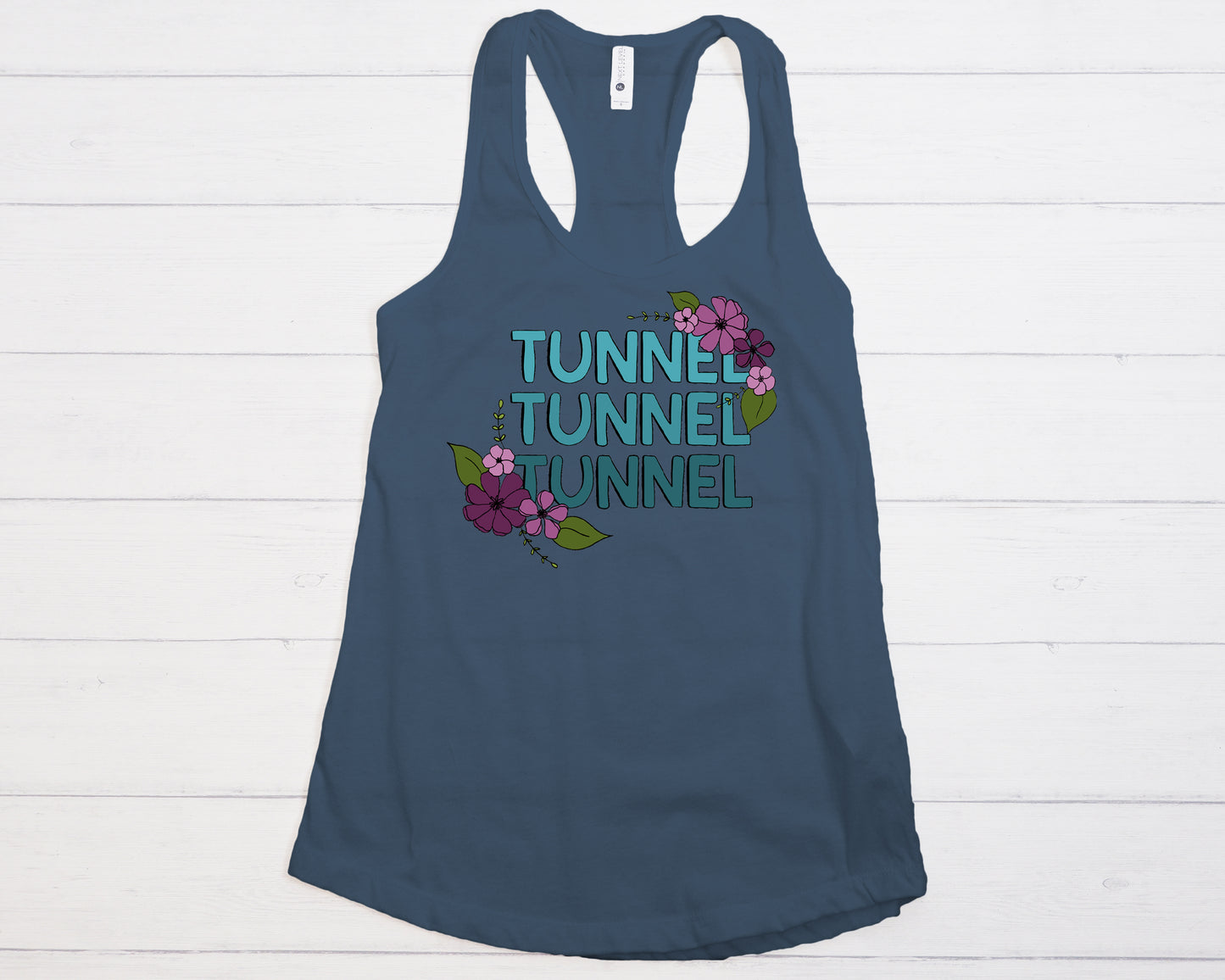 Floral Tunnel Tunnel Tunnel Next Level Women's Ideal Racerback Tank