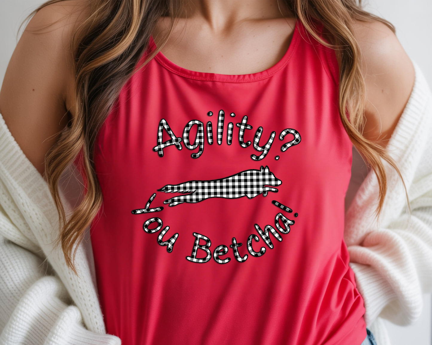You Betcha! Next Level Women's Ideal Racerback Tank