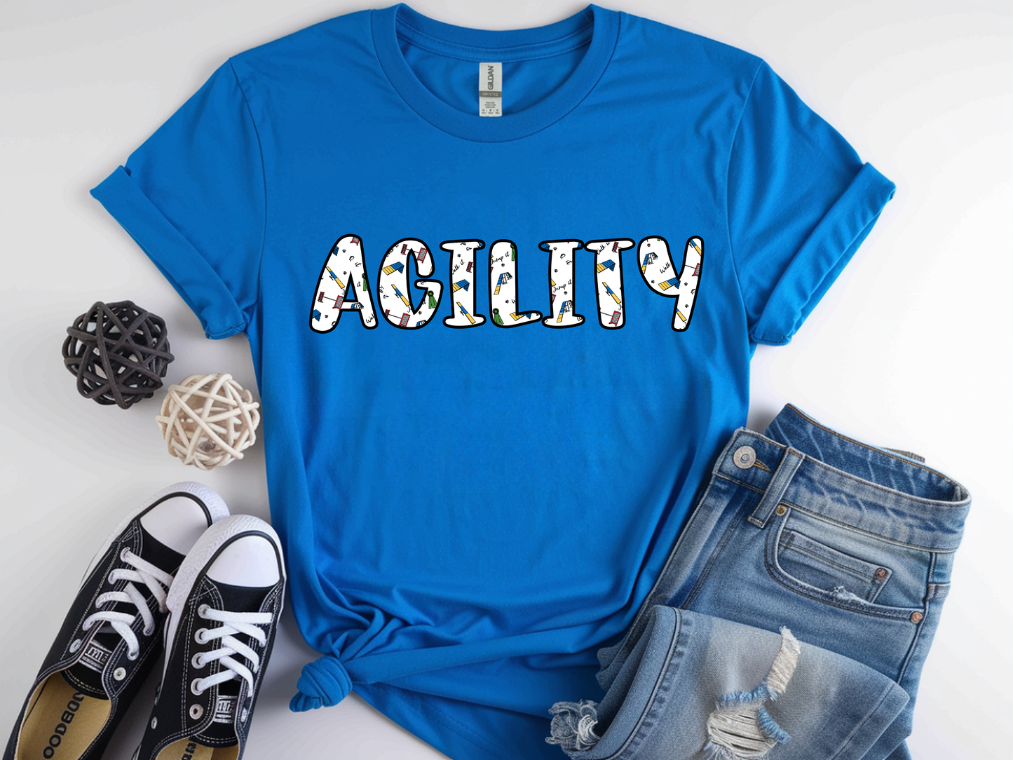 Agility Day Words Gildan Unisex Softstyle Tshirt