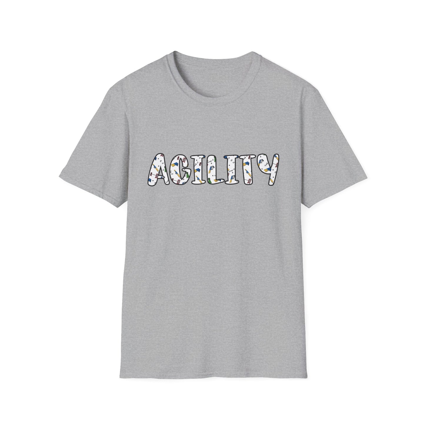 Agility Day Words Gildan Unisex Softstyle Tshirt