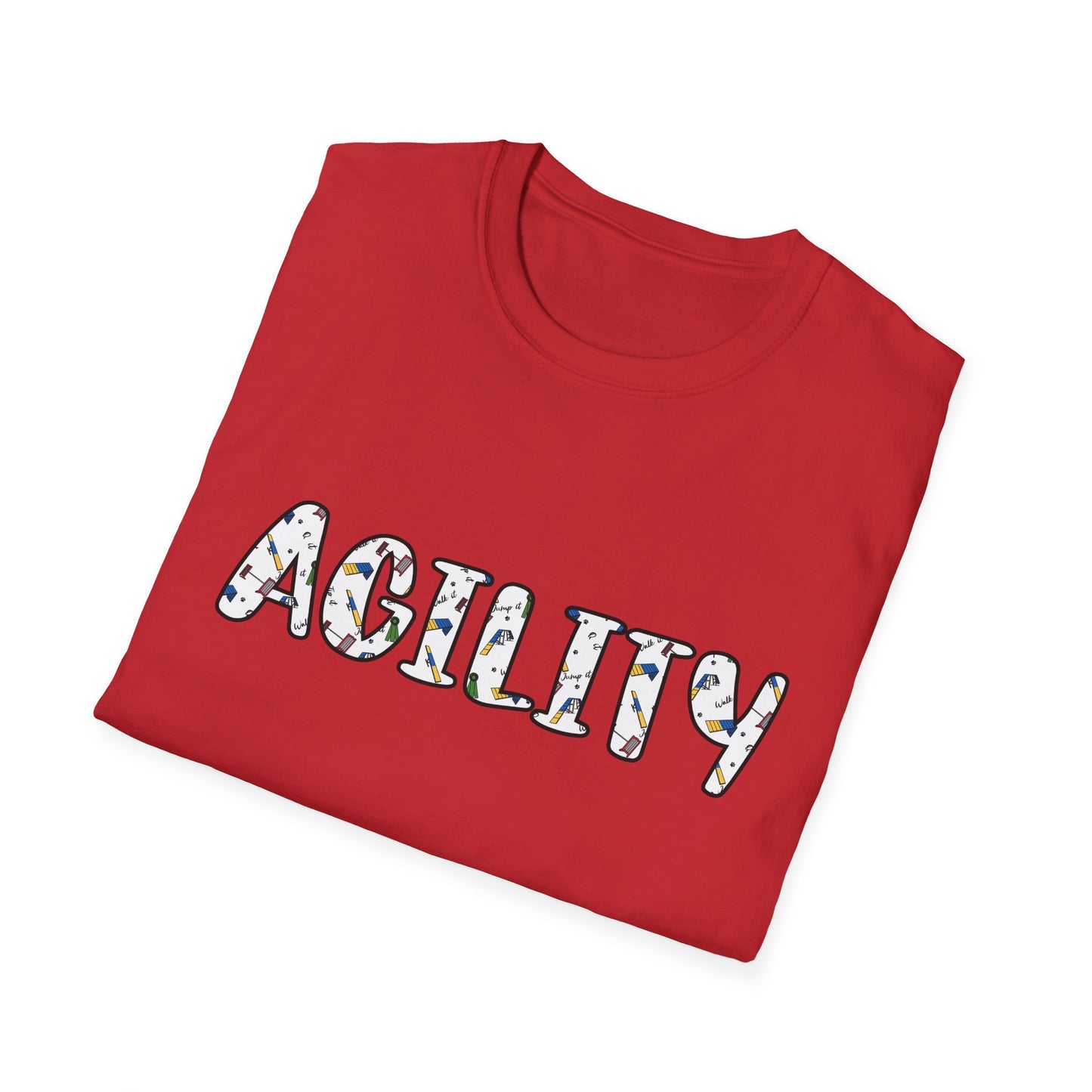 Agility Day Words Gildan Unisex Softstyle Tshirt